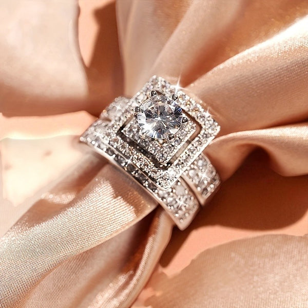 Matching Sister Rings: 925 Silver & Sparkling Zirconia